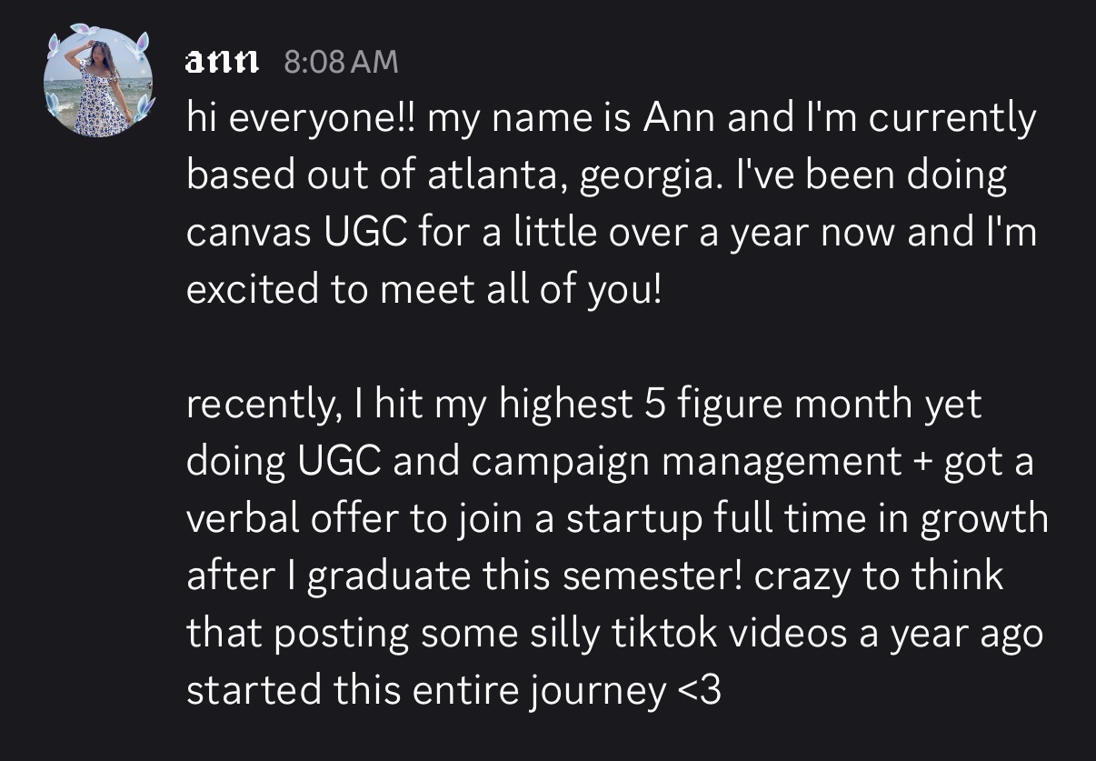 Message from Ann Sun