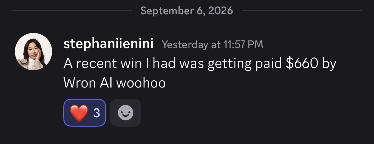 Message from Stephanie